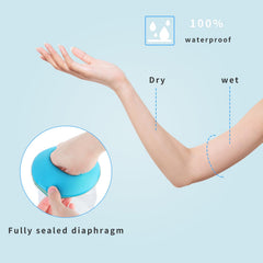 SUPERNIGHT waterproof arm protector bath image highlights reusable sleeve keeping bandages dry.