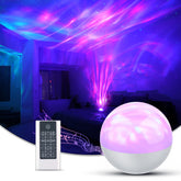 SUPFOO Galaxy Projector box front showcasing modern bedroom-ready design.
