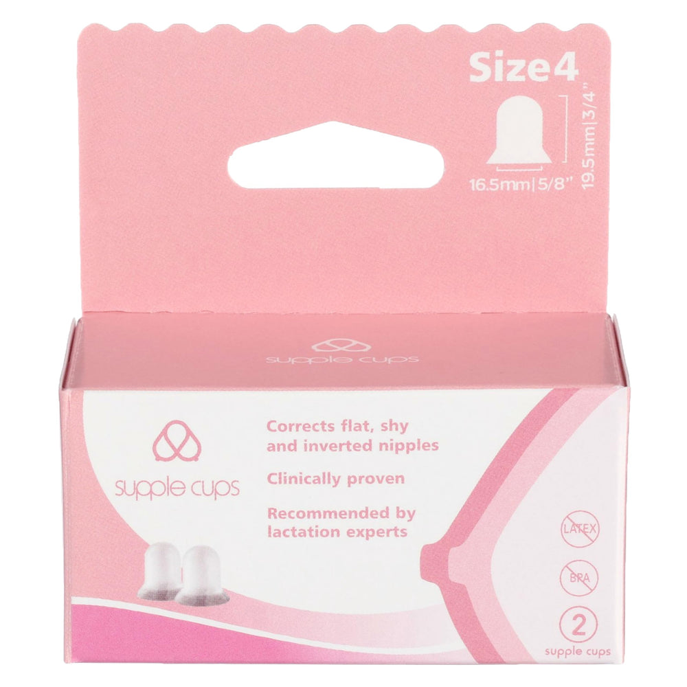 Supple Cups nipple suction action demonstrates non-surgical latch support.