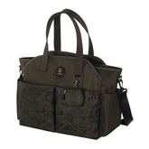 SUPROMOMI Diaper Tote front pocket view for quick-access essentials on the go.
