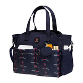 SUPROMOMI diaper tote navy front pocket keeps essentials organized on the go for busy parents