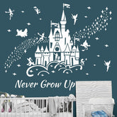 Supzone Castle Wall Sticker with castle drawing adds magical ambiance to nursery walls for imaginative play