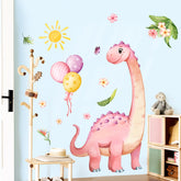 Supzone pink dinosaur wall decal sheets brighten nurseries with easy DIY decor