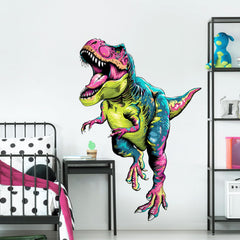 Supzone T-Rex wall decal packaging rolled keeps the product tidy for storage.