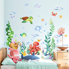 Supzone Under The Sea seaweed and coral decals add colorful underwater detail to classrooms.
