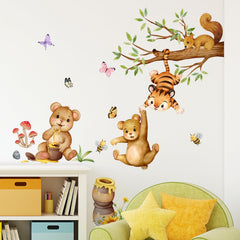Supzone die-cut vinyl wall decals are durable and removable for living rooms and playrooms.