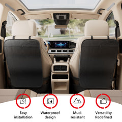 SURDOCA waterproof back seat protector ensures easy cleaning after messes and muddy adventures.