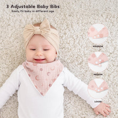 Susurration adjustable snaps support growing babies from newborn to 36 months.
