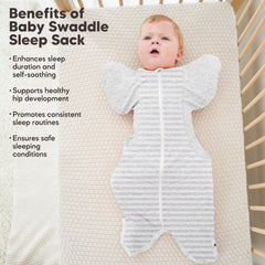 Susurration hip-friendly sleep sack offers leg movement space for comfort