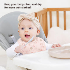 Susurration bibs plush-back emphasizes absorbency and comfort during drool