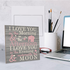 SUSZDOU I Love You sign with UV ink finish resists fading for lasting charm