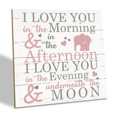 SUSZDOU Love Sign elephant nursery wood sign for baby decor and gentle nursery charm