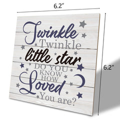 suszdou nursery wood plaque easel-display ideal for tabletop setups and easy gifting