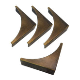 Sutfmwe bronze decorative corner guards on furniture edge protect and beautify.