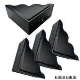 Sutfmwe large corner guards side profile showing rugged black metal edge protection for wood