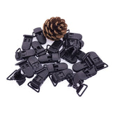 Sutoyuen 25-pack pacifier clips in black for DIY baby projects