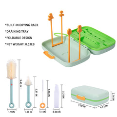 Suvast nipple brush green reaches narrow bottle nipples without damage.