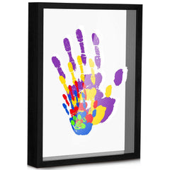 Suzile handprint kit frame showcases family memories in a stylish 9x12 display.