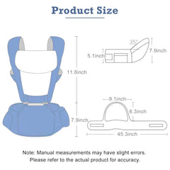 SVANE baby carrier front-facing blue: close bonding during exploration
