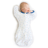 SwaddleDesigns Transitional Swaddle Sack Arm-Up Sleeves promotes self-soothing and breathable comfort.