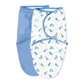 SwaddleMe Dino Tracks pack front view promotes calm, snug womb-like support.