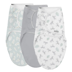 SwaddleMe Easy Change Swaddle showing bottom zipper for quick diaper access