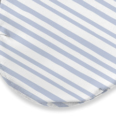 SwaddleMe Luxe Easy Change Swaddle Water Color Indigo soft fabric against baby’s skin