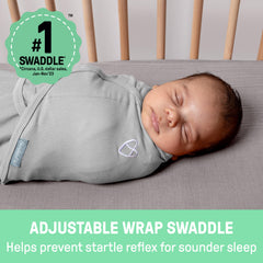 SwaddleMe Original Swaddle Coral Days showing hook-and-loop closures