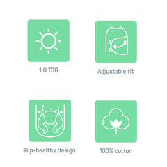 SwaddleMe Original Swaddle Velcro closures for secure, adjustable fit