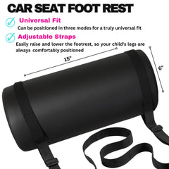 Swanoo kid ergonomic foot rest helps align legs for improved comfort.
