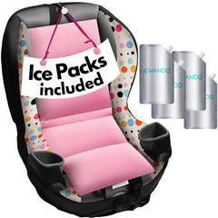 Swanoo car seat cooling pad cover shields the seat from sun heat to help keep babies comfortable.