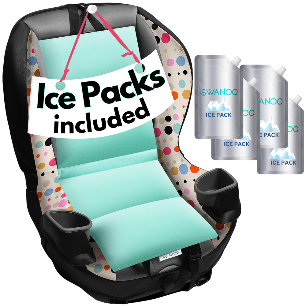 Swanoo car seat cooling pad sun cover protecting baby on sunny days