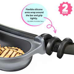 Swanoo stroller cup holder attachment keeps drinks within reach during strolls