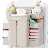 Sweeby diaper organizer on changing table setup for quick access.