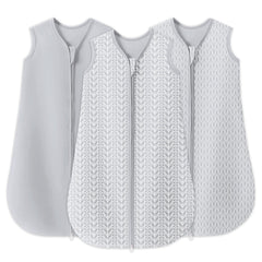 Sweet Dolphin sleep sack cotton fabric close-up showing breathable, skin-friendly material.