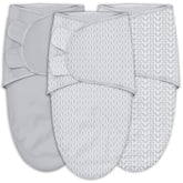 Sweet Dolphin swaddle sack newborn fit demonstrates secure wrap for calmer nights.