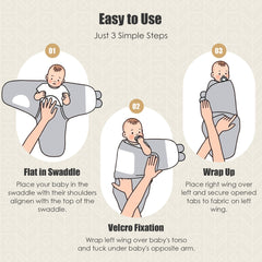 Sweet Dolphin swaddle sack ultra-soft cotton delivers year-round comfort.