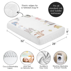 Sweet Jojo brushed microfiber fabric feels soft on delicate baby skin.