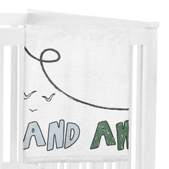 Sweet Jojo Designs baby milestone backdrop scene with airplanes and clouds for memory sharing
