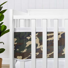 Sweet Jojo Designs breathablebaby mesh technology closeup highlights air-channel edges for taut fit.