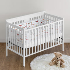 Sweet Jojo Designs breathablebaby vintage airplane crib liner pattern-airplanes shows playful design aiding soothing bedtime