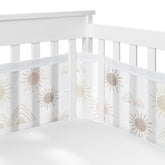 Sweet Jojo Designs desert sun mesh liner front view shows breathable fabric for safer airflow.