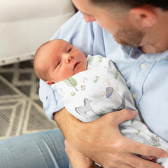 Sweet Jojo Designs watercolor sheep swaddle: gentle wrap for comforting bedtime routines