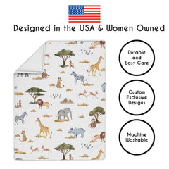 Sweet Jojo Designs Jungle Animals diaper stacker keeps diapers organized and accessible