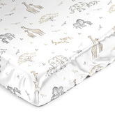 Sweet Jojo Designs Jungle Safari elephant pattern crib sheet for cozy nights and easy care