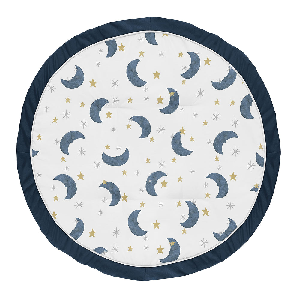 Sweet Jojo Designs moon and star playmat 36in round for tummy time