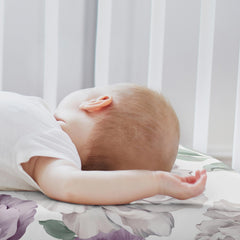 Sweet Jojo Designs oval bassinet sheets for compatible oval mattresses—easy to tuck