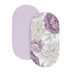 Sweet Jojo Designs snug-fit bassinet sheets illustrate quick-change functionality