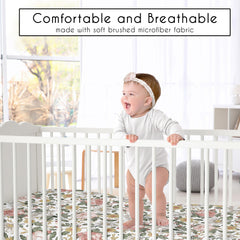 Sweet Jojo Designs soft-brushed microfiber closeup showing gentle texture.