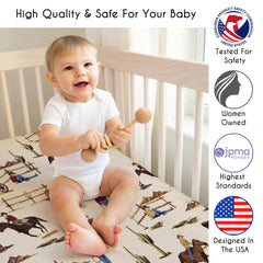 Sweet Jojo Designs soft microfiber sheets feel gentle against baby skin